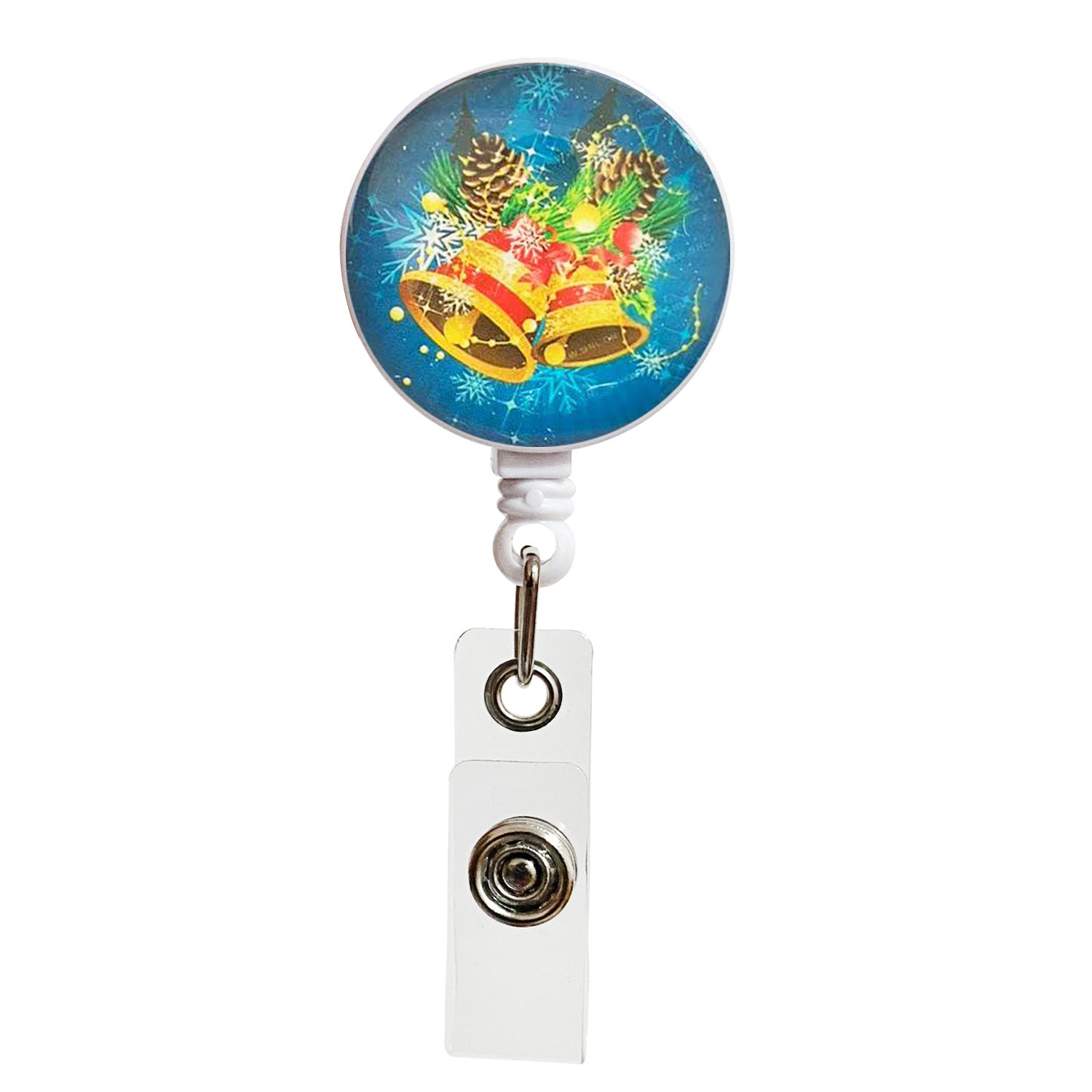 Wholesale Crystal Glass Christmas Stockings Telescopic Keychain